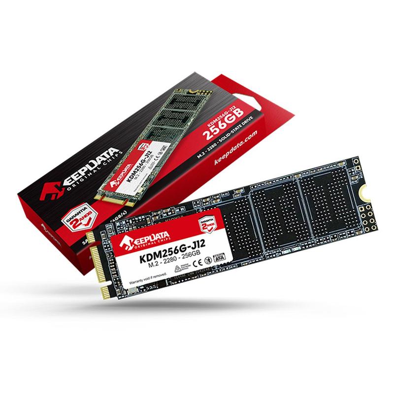 SSD 256GB Keepdata, M.2 2280, SATA III 6GB/s, Leitura 550MB/s
